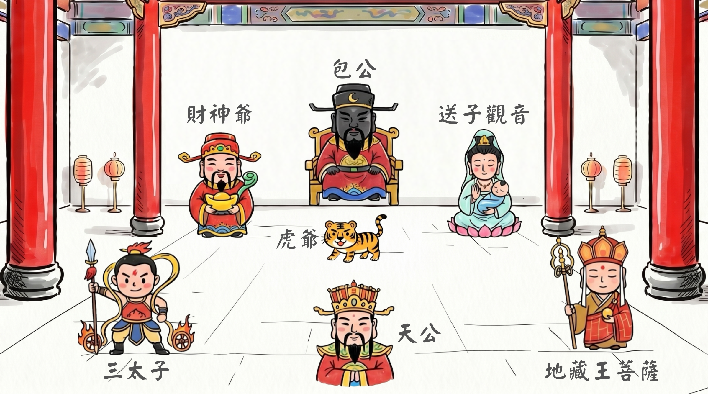 一樓正殿地圖